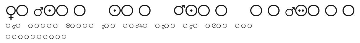 Female and Male Symbols.ttf