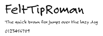 FeltTipRoman Preview