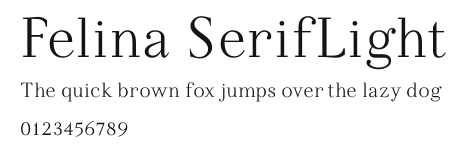 Felina SerifLight Preview