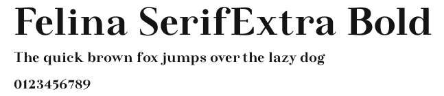 Felina SerifExtra Bold Preview