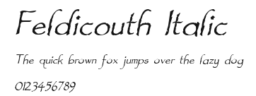 Feldicouth Italic Preview