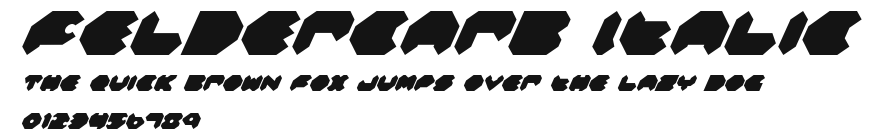 Feldercarb Italic Preview