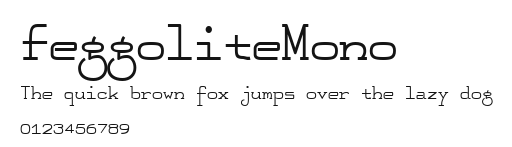 FeggoliteMono Preview