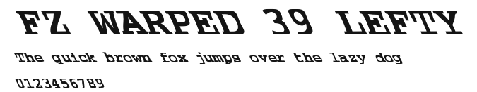 FZ WARPED 39 LEFTY Preview