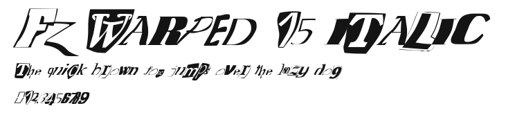 FZ WARPED 15 ITALIC Preview
