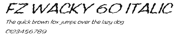 FZ WACKY 60 ITALIC Preview