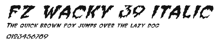 FZ WACKY 39 ITALIC Preview