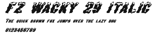 FZ WACKY 29 ITALIC Preview