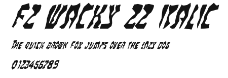 FZ WACKY 22 ITALIC Preview