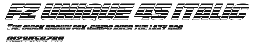 FZ UNIQUE 45 ITALIC Preview