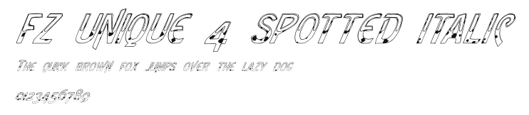 FZ UNIQUE 4 SPOTTED ITALIC Preview