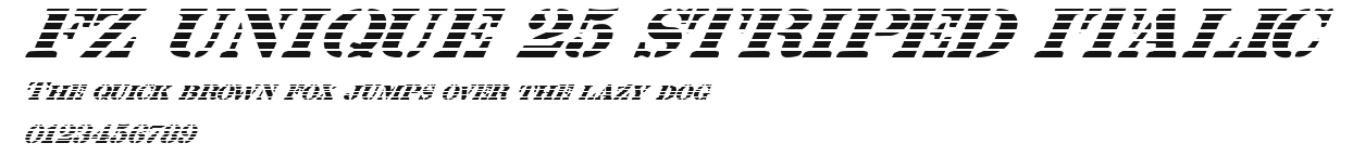 FZ UNIQUE 25 STRIPED ITALIC Preview