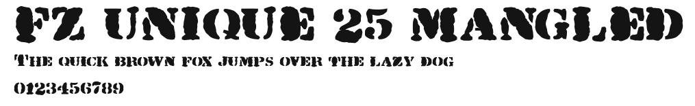 FZ UNIQUE 25 MANGLED Preview