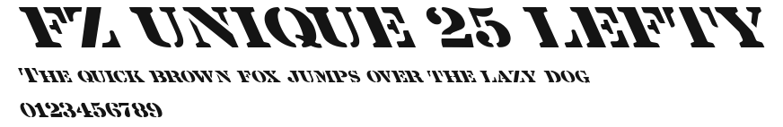 FZ UNIQUE 25 LEFTY Preview