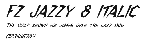 FZ JAZZY 8 ITALIC Preview