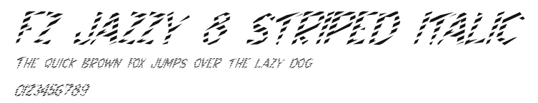 FZ JAZZY 8 STRIPED ITALIC Preview