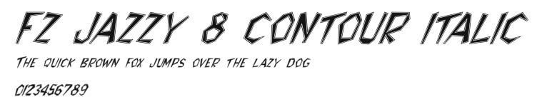 FZ JAZZY 8 CONTOUR ITALIC Preview