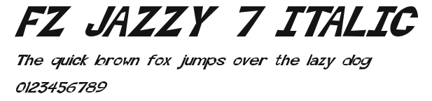 FZ JAZZY 7 ITALIC Preview