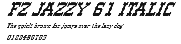 FZ JAZZY 61 ITALIC Preview