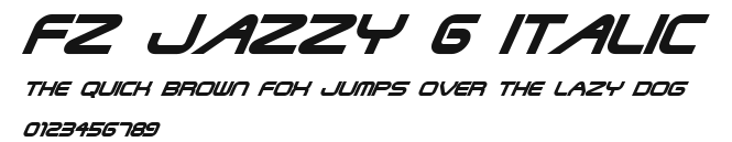 FZ JAZZY 6 ITALIC Preview