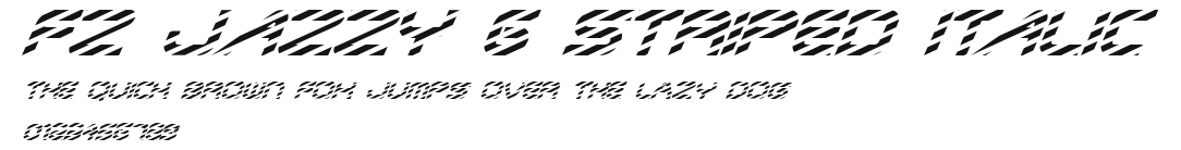 FZ JAZZY 6 STRIPED ITALIC Preview