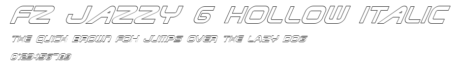 FZ JAZZY 6 HOLLOW ITALIC Preview