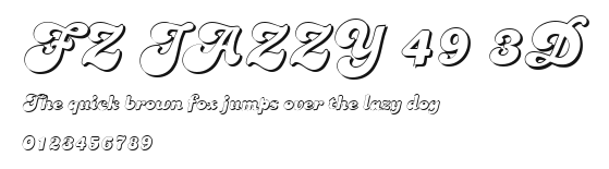 FZ JAZZY 49 3D.ttf