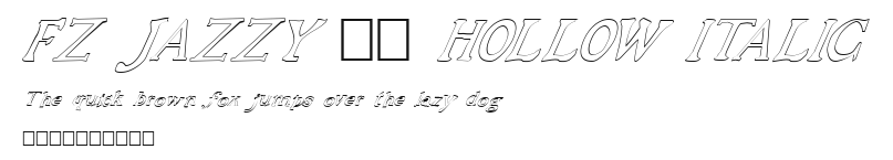 FZ JAZZY 48 HOLLOW ITALIC.ttf