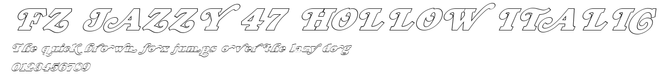 FZ JAZZY 47 HOLLOW ITALIC.ttf