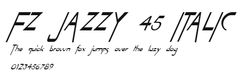 FZ JAZZY 45 ITALIC Preview