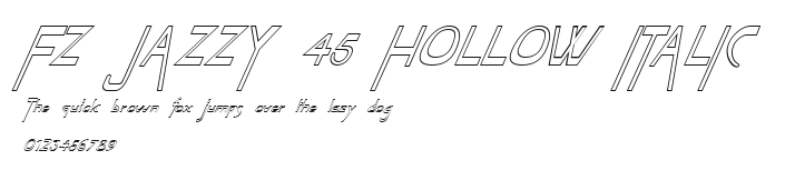 FZ JAZZY 45 HOLLOW ITALIC Preview