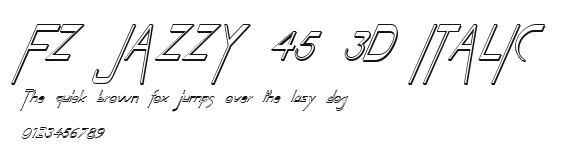 FZ JAZZY 45 3D ITALIC Preview