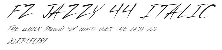 FZ JAZZY 44 ITALIC Preview