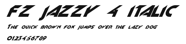 FZ JAZZY 4 ITALIC Preview