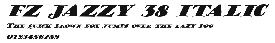 FZ JAZZY 38 ITALIC Preview