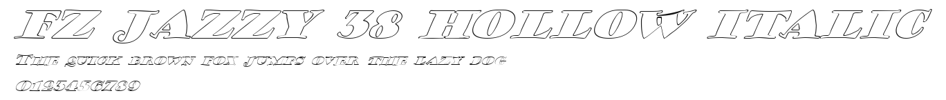 FZ JAZZY 38 HOLLOW ITALIC Preview
