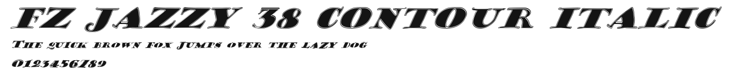 FZ JAZZY 38 CONTOUR ITALIC Preview
