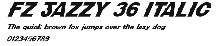 FZ JAZZY 36 ITALIC Preview
