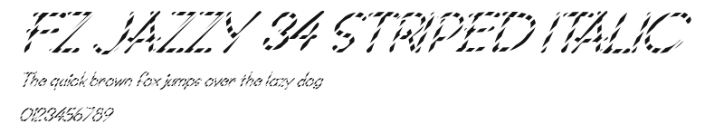 FZ JAZZY 34 STRIPED ITALIC Preview