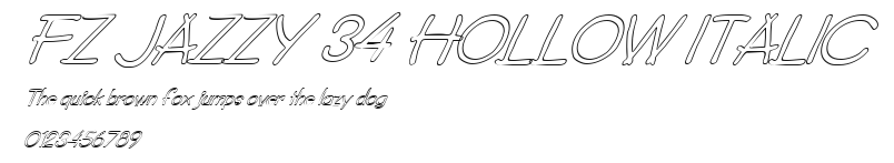 FZ JAZZY 34 HOLLOW ITALIC Preview