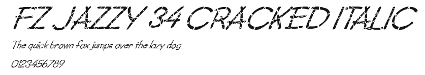 FZ JAZZY 34 CRACKED ITALIC Preview