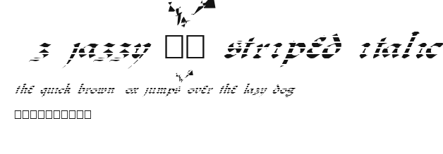 FZ JAZZY 33 STRIPED ITALIC Preview
