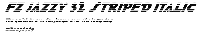 FZ JAZZY 32 STRIPED ITALIC Preview