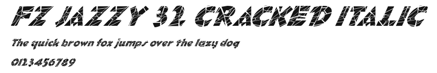 FZ JAZZY 32 CRACKED ITALIC Preview
