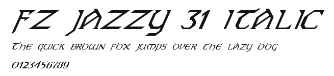 FZ JAZZY 31 ITALIC Preview