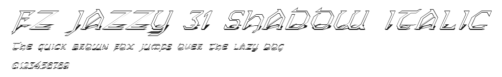 FZ JAZZY 31 SHADOW ITALIC Preview