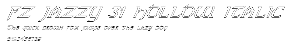 FZ JAZZY 31 HOLLOW ITALIC Preview