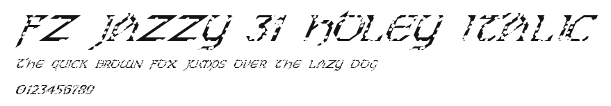 FZ JAZZY 31 HOLEY ITALIC Preview