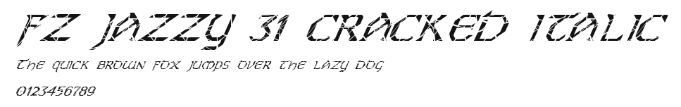 FZ JAZZY 31 CRACKED ITALIC Preview