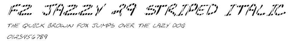 FZ JAZZY 29 STRIPED ITALIC Preview